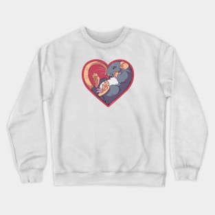 Heart Rat: Self Blue Crewneck Sweatshirt